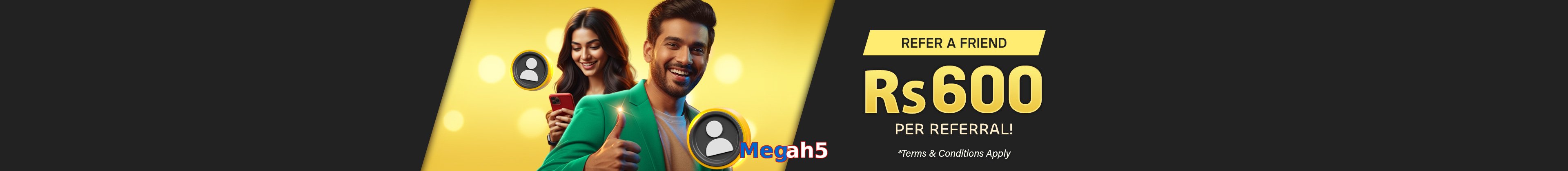 Megah5 game app for Pakistan players